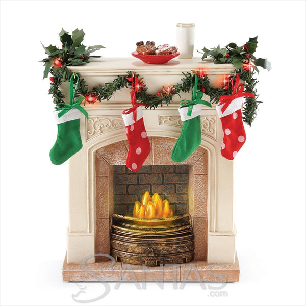 Lit Fireplace by Possible Dreams