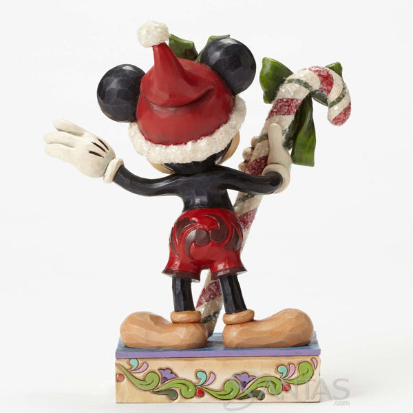 Mickey Mouse with Candy Cane - Sweet Greetings Jim Shore