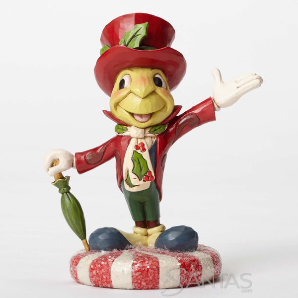 Jiminy Cricket on Peppermint - Jolly Jiminy Jim Shore