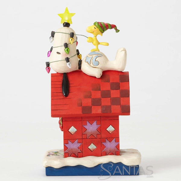 Snoopy Doghouse Lighted Star - Merry and Bright Jim Shore