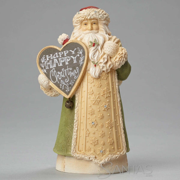 Mini Santa Happy Happy Christmas - Heart of Christmas