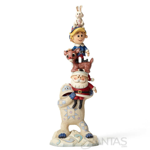 Stacked Rudolph and Friends Jim Shore Rudolph
