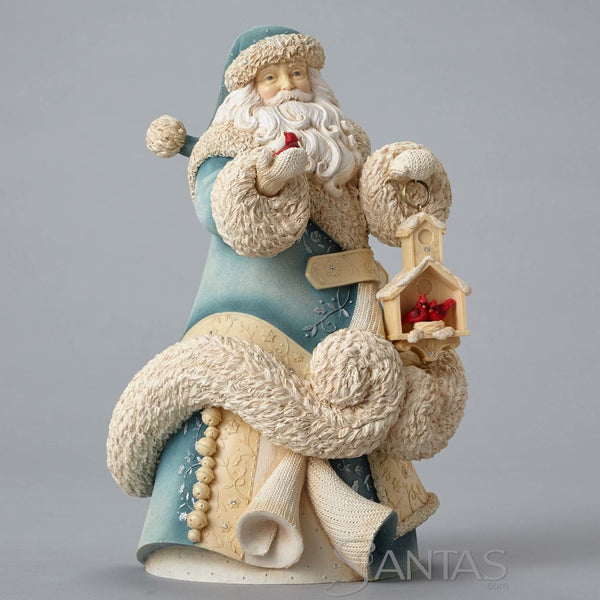 Santa with Cardinals Masterpiece - Foundations by Enesco