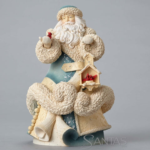 Santa with Cardinals Masterpiece - Foundations by Enesco