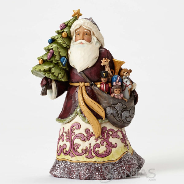 Jim Shore Victorian Santa with tree - Give Kindness