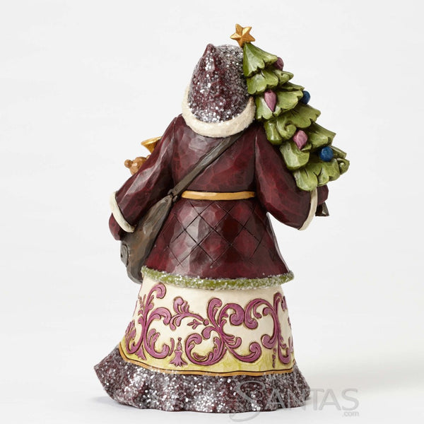 Jim Shore Victorian Santa with tree - Give Kindness