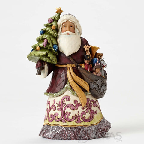 Jim Shore Victorian Santa with tree - Give Kindness