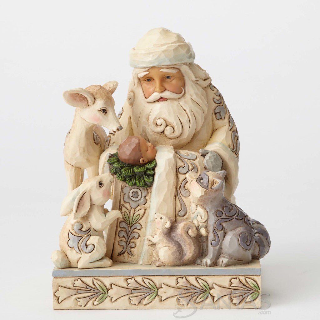 Woodland Santa baby jesus Miracle In The Moonlight 4053687