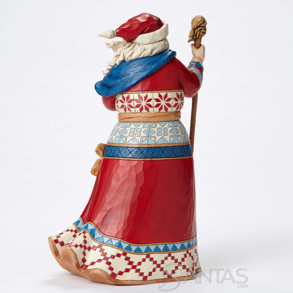 Lapland Santa with Red Reindeer - Christmas Is In The Air