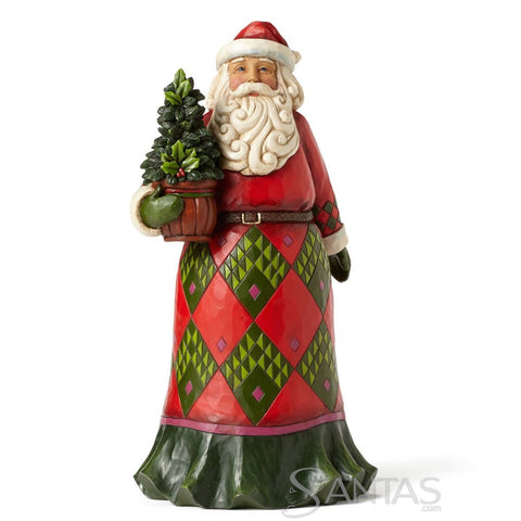 Jim Shore Santa with Evergreen - Rooted in Tradition