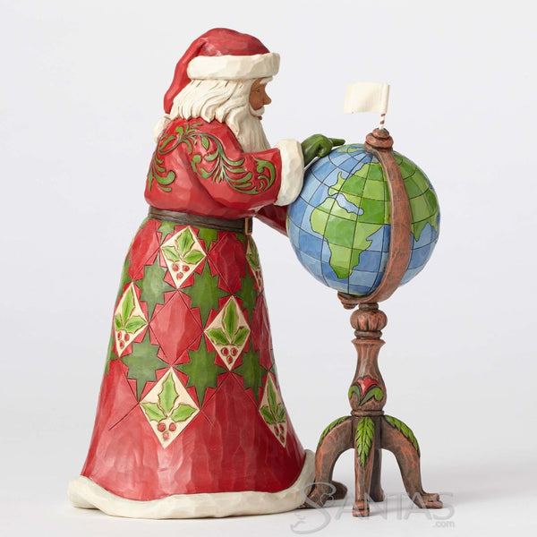 Santa with Globe - Joy Is In The Journey Jim Shore