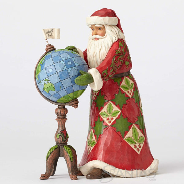Santa with Globe - Joy Is In The Journey Jim Shore