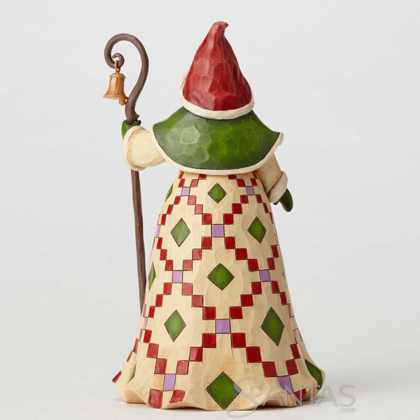 Jim Shore Santa with Cane and Bell - Yes, He Knows