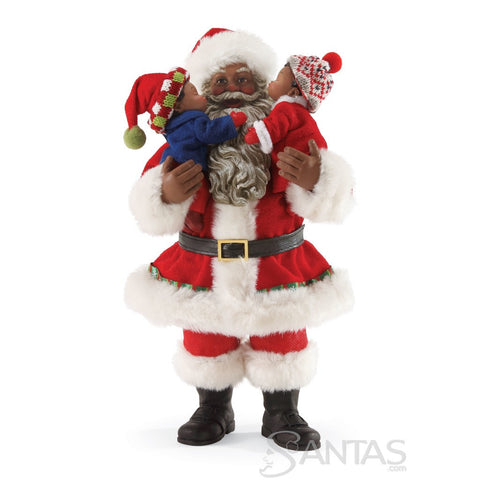 Merry Kiss-mas African American Possible Dreams Santa