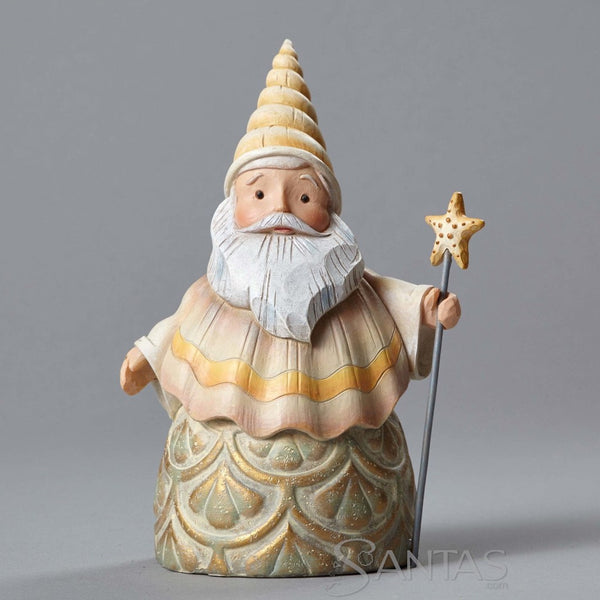 Seashell Santa with Star Staff Jim Shore River's End