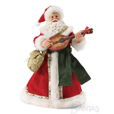 Classical Christmas Possible Dreams Santa with Mandoline