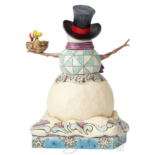 Snowman with Peanuts Gang - Snow Day