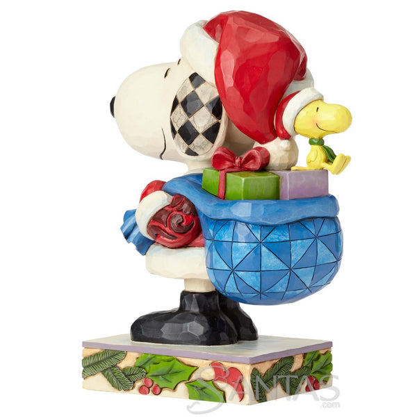 Lg Santa Snoopy and Woodstock - Here Comes Snoopy Claus