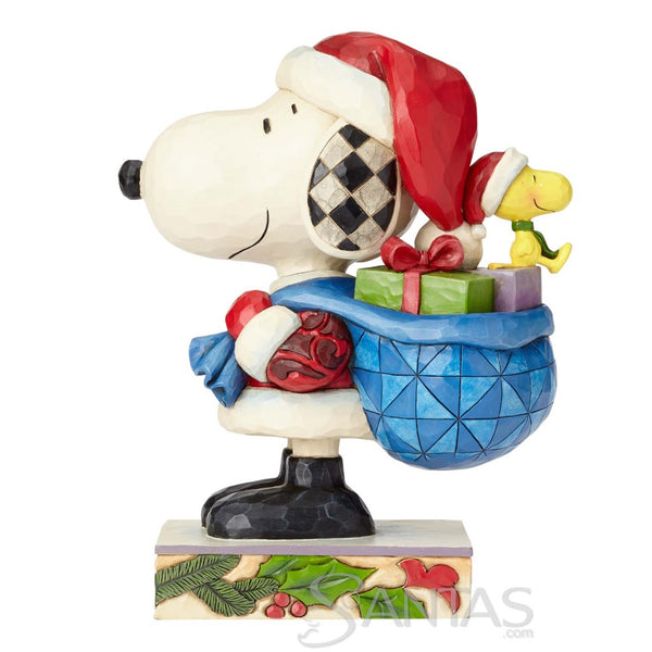 Lg Santa Snoopy and Woodstock - Here Comes Snoopy Claus