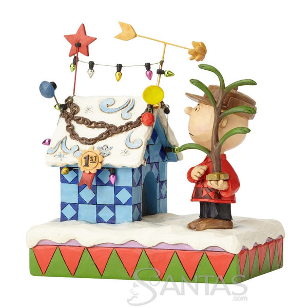Charlie Brown & Decorated Doghouse - Charlie Brown Christmas