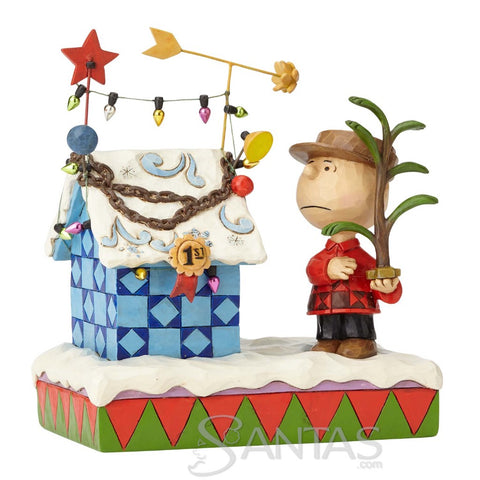 Charlie Brown & Decorated Doghouse - Charlie Brown Christmas
