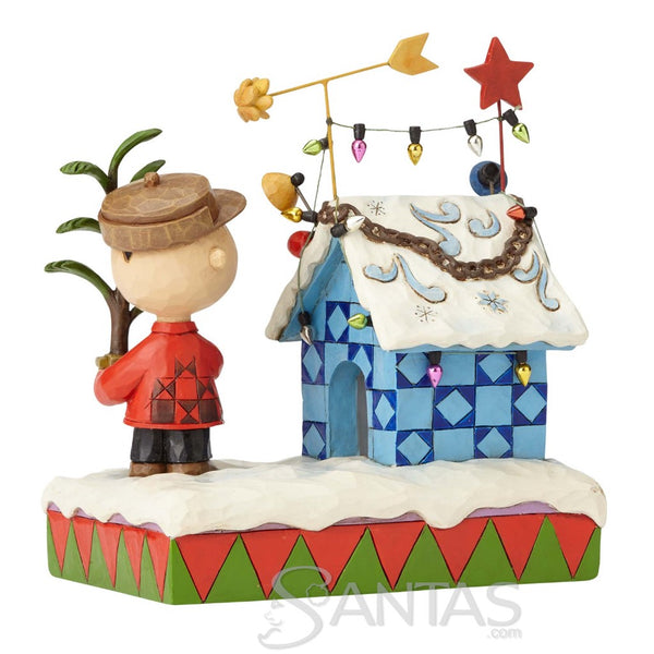 Charlie Brown & Decorated Doghouse - Charlie Brown Christmas