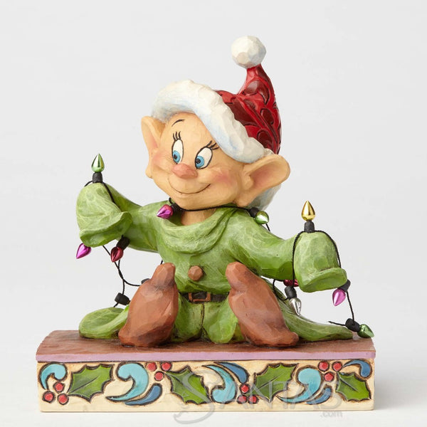 Santa Dopey with Christmas Lights