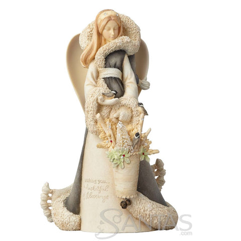 Woodland Angel Deluxe - Wishing You A Basketful of Blessings