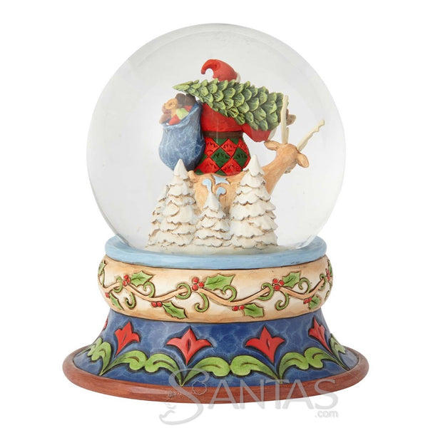 Santa with Deer Snowglobe - Season of Giving Jim Shore