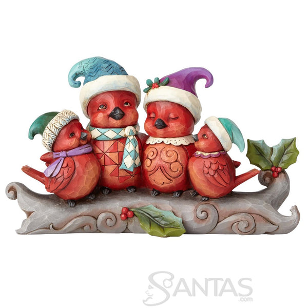 Sing for The Season - Cardinal Family on Branch by Jim Shore