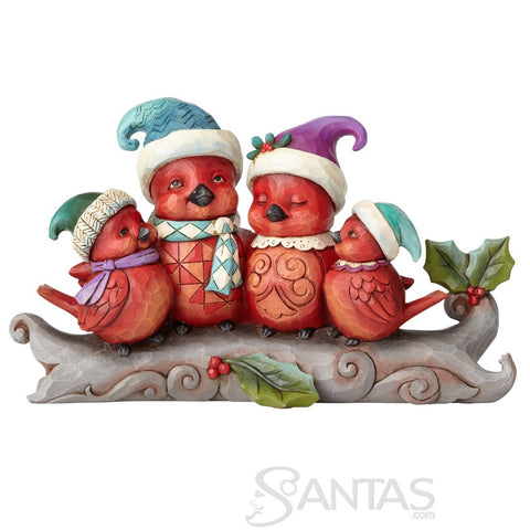 Sing for The Season - Cardinal Family on Branch by Jim Shore