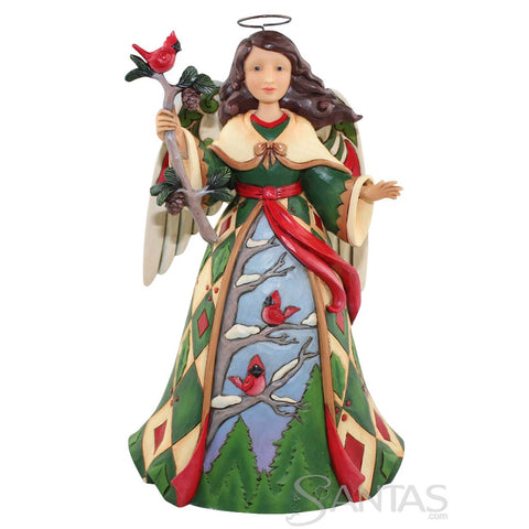Christmas Angel with Cardinals - Heaven & Earth Rejoice by Jim Shore