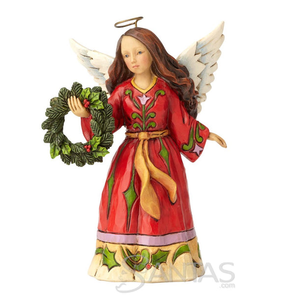 Pint Sized Angel with Wreath - Find Comfort in christmas Joy