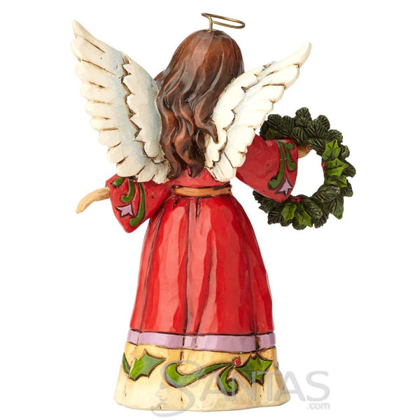 Pint Sized Angel with Wreath - Find Comfort in christmas Joy