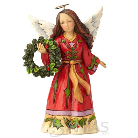 Pint Sized Angel with Wreath - Find Comfort in christmas Joy