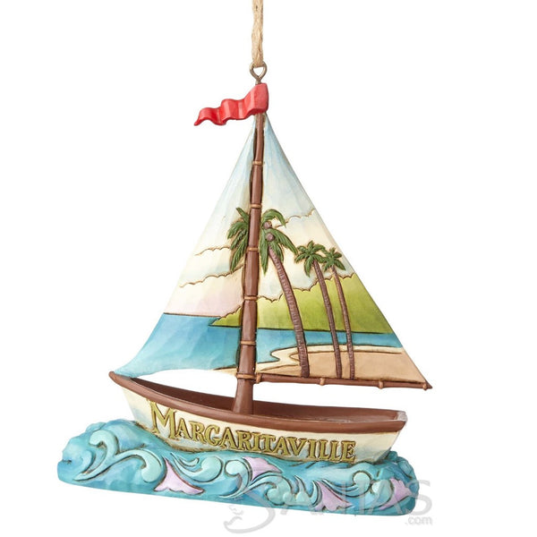 Margaritaville Sailboat Ornament - Jim Shore Margaritaville