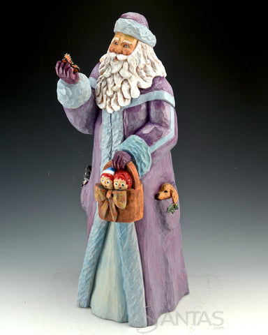 Favorite Things Wood Santa Carving by Barbara Scoles