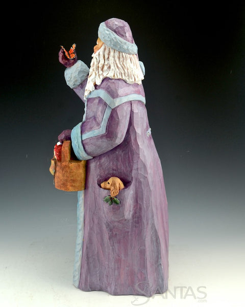 Favorite Things Wood Santa Carving by Barbara Scoles
