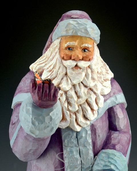 Favorite Things Wood Santa Carving by Barbara Scoles