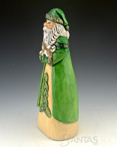 Beautiful Celtic Santa Carving by Barbara Scoles