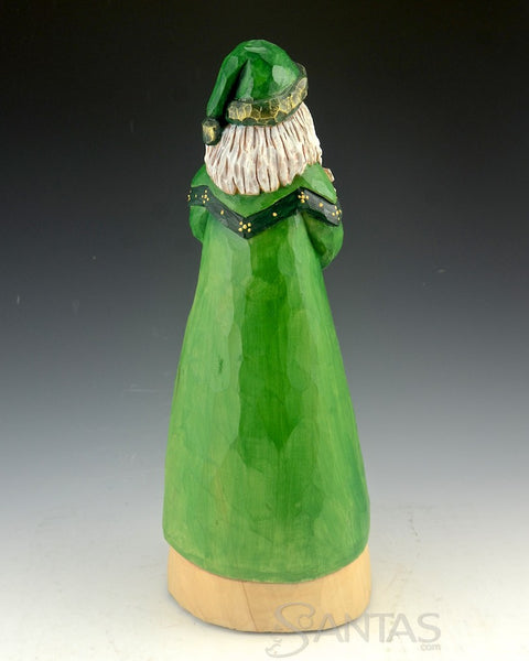 Beautiful Celtic Santa Carving by Barbara Scoles