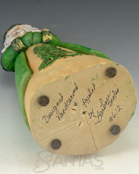 Beautiful Celtic Santa Carving by Barbara Scoles