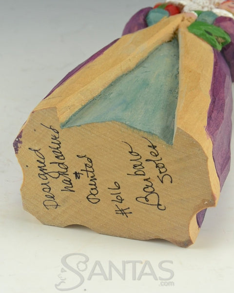 Simple Santa Carving with Raggedy Ann by Barbara Scoles