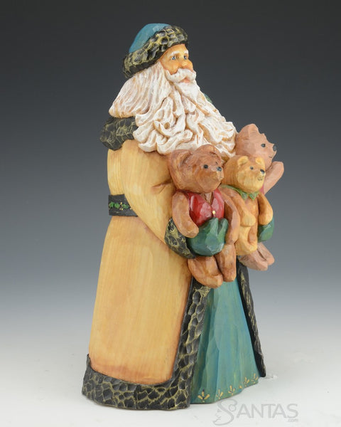 Santa and Three Happy Bears by Barbara Scoles
