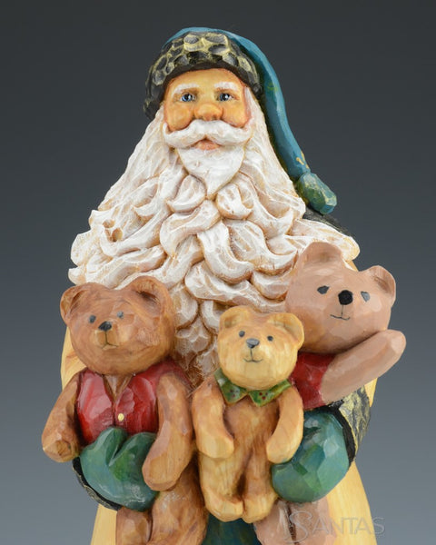 Santa and Three Happy Bears by Barbara Scoles