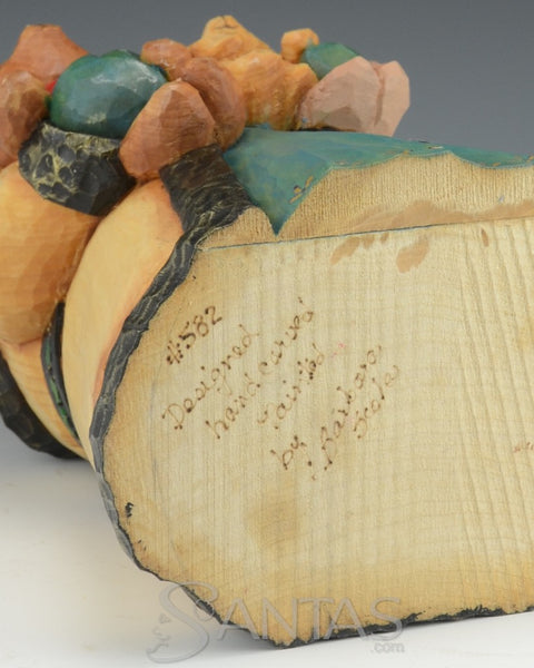 Santa and Three Happy Bears by Barbara Scoles