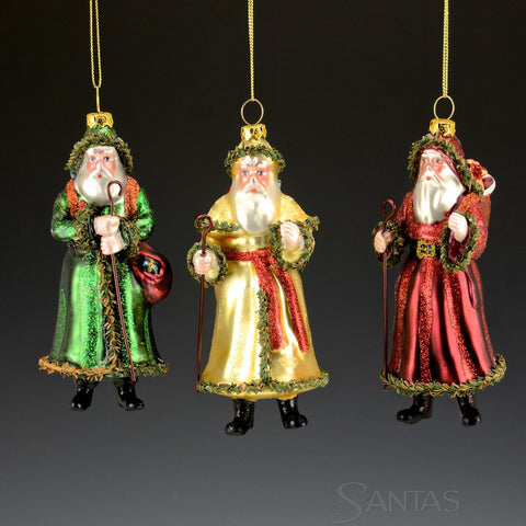 6 Department 56 Victorian Glass Ornaments