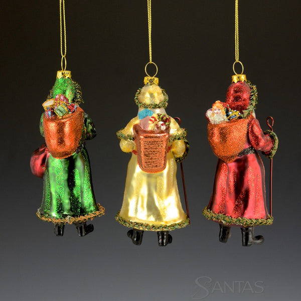 6 Department 56 Victorian Glass Ornaments