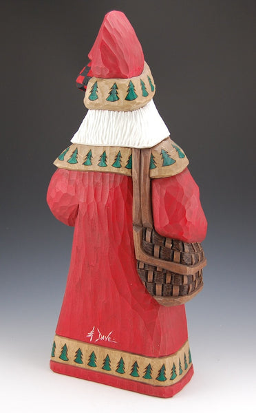 18 inch Fly Fisherman Santa by Dave Francis