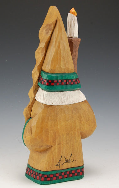 12 inch Tall Hat Lamplighter Santa by Dave Francis